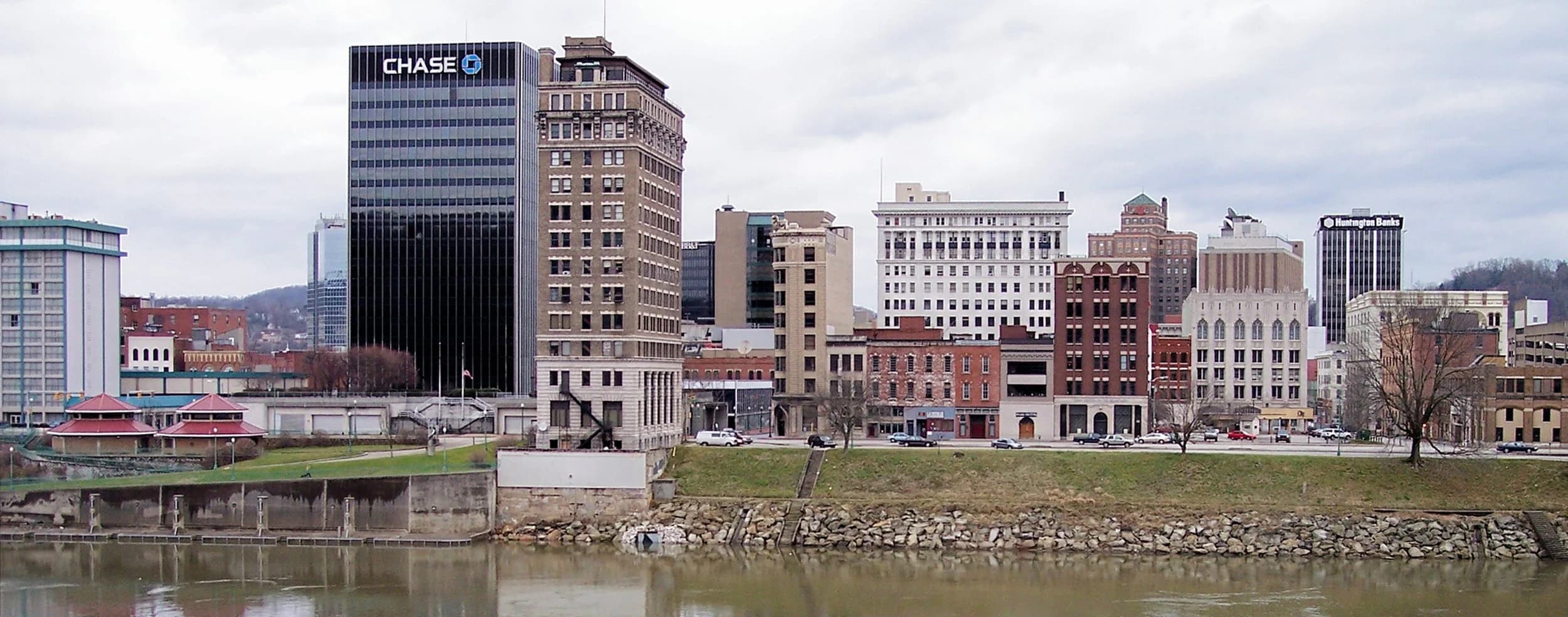 Kanawha River flowing past Charleston, WV — among the top Southern cities for affordable living.