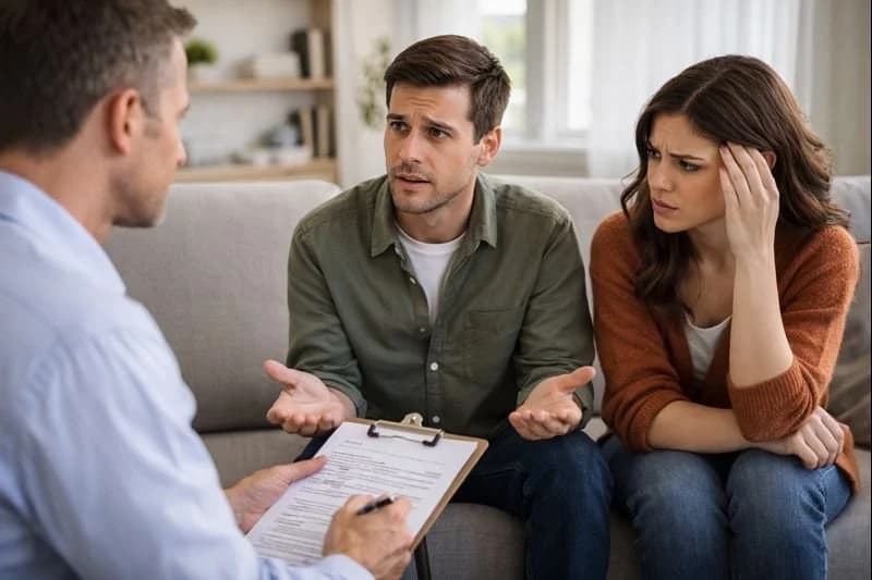 A handshake across a kitchen table — most WV tenant disputes resolve before any legal action.